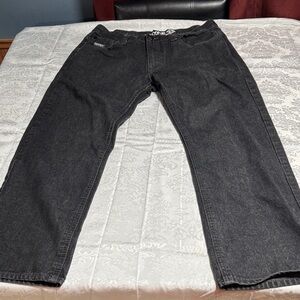 Enyce Men's Charcoal Relaxed Jeans